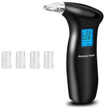 Load image into Gallery viewer, LCD Detector Backlight Light Breath Alcohol Tester, AT69S With 4 Mouthpieces Box, AT69S With 12 Mouthpieces Box