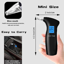 Load image into Gallery viewer, LCD Detector Backlight Light Breath Alcohol Tester, AT69S With 4 Mouthpieces Box, AT69S With 12 Mouthpieces Box