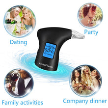 Load image into Gallery viewer, LCD Detector Backlight Light Breath Alcohol Tester, AT69S With 4 Mouthpieces Box, AT69S With 12 Mouthpieces Box