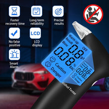 Load image into Gallery viewer, LCD Detector Backlight Light Breath Alcohol Tester, AT69S With 4 Mouthpieces Box, AT69S With 12 Mouthpieces Box