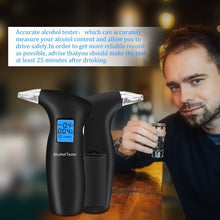 Load image into Gallery viewer, LCD Detector Backlight Light Breath Alcohol Tester, AT69S With 4 Mouthpieces Box, AT69S With 12 Mouthpieces Box