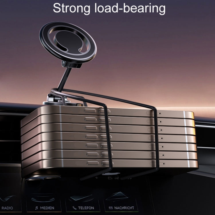 Magnetic Folding Car Phone Holder Rotatable Dashboard Stick-On Navigation Stand, D33