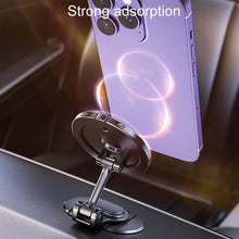 Load image into Gallery viewer, Magnetic Folding Car Phone Holder Rotatable Dashboard Stick-On Navigation Stand, D50-1