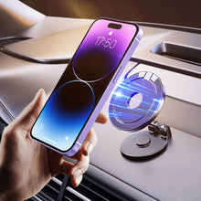 Load image into Gallery viewer, Magnetic Folding Car Phone Holder Rotatable Dashboard Stick-On Navigation Stand, D50