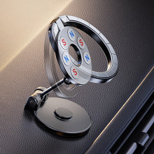 Load image into Gallery viewer, Magnetic Folding Car Phone Holder Rotatable Dashboard Stick-On Navigation Stand, D50