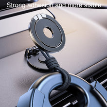 Load image into Gallery viewer, Magnetic Folding Car Phone Holder Rotatable Dashboard Stick-On Navigation Stand, D50
