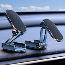 Load image into Gallery viewer, D11 Magnetic Folding Car Phone Holder Rotatable Dashboard Stick-On Navigation Stand, Black Frosted, Silver Frosted