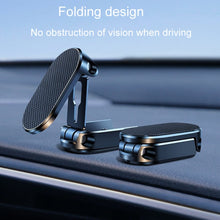 Load image into Gallery viewer, D11 Magnetic Folding Car Phone Holder Rotatable Dashboard Stick-On Navigation Stand, Black Frosted, Silver Frosted
