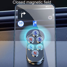 Load image into Gallery viewer, D11 Magnetic Folding Car Phone Holder Rotatable Dashboard Stick-On Navigation Stand, Black Frosted, Silver Frosted