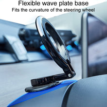 Load image into Gallery viewer, Magnetic Folding Car Phone Holder Rotatable Steering Wheel Stick-On Navigation Stand, D21