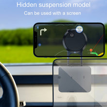 Load image into Gallery viewer, Foldable Suspension Car Phone Holder Magnetic Adhesive Type Metal Navigation Stand, D30