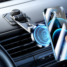 Load image into Gallery viewer, Foldable Suspension Car Phone Holder Magnetic Adhesive Type Metal Navigation Stand, D30