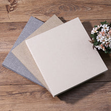 Load image into Gallery viewer, Simple Linen Self-adhesive Film Album Retro Family Large Capacity Handmade Creative Gifts