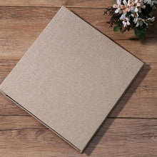 Load image into Gallery viewer, Simple Linen Self-adhesive Film Album Retro Family Large Capacity Handmade Creative Gifts