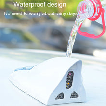 Load image into Gallery viewer, Solar Remote Control Signal Radio Shark Fin Antenna Anti-Tailgating Roof Warning Light