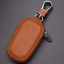 Load image into Gallery viewer, Leather Men Multifunctional Car Key Bag Large Capacity Universal Waist Hanging Key Storage Bag