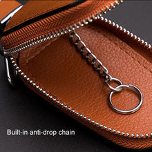Load image into Gallery viewer, Leather Men Multifunctional Car Key Bag Large Capacity Universal Waist Hanging Key Storage Bag