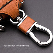 Load image into Gallery viewer, Leather Men Multifunctional Car Key Bag Large Capacity Universal Waist Hanging Key Storage Bag