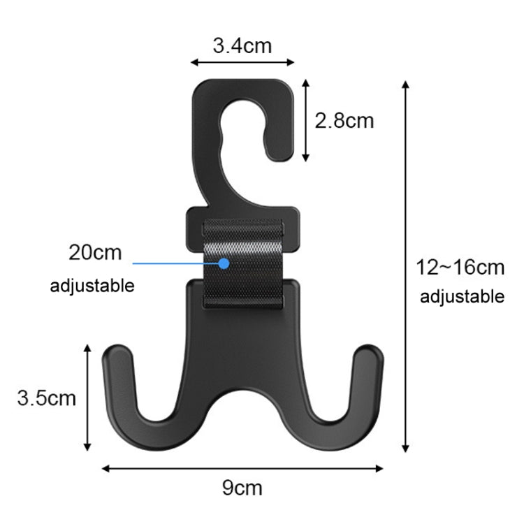 Car Electrical Bike Dual Hooks Stroller Portable Multi-Purpose Pole Hangers