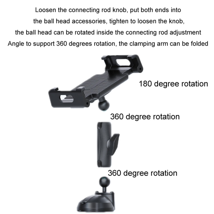 Multifunctional Car Dashboard Mobile Phone Folding Holder, Folding Back Clip, Folding Back Clip+Plastic Oval Ball, Folding Back Clip+Metal Oval Ball, Base Screw Fixation, Suction Cup Base Type A, Suction Cup Base Type B, Suction Cup Base Type C