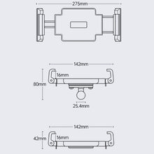 Load image into Gallery viewer, Multifunctional Car Dashboard Mobile Phone Folding Holder, Folding Back Clip, Folding Back Clip+Plastic Oval Ball, Folding Back Clip+Metal Oval Ball, Base Screw Fixation, Suction Cup Base Type A, Suction Cup Base Type B, Suction Cup Base Type C