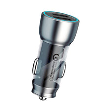 Load image into Gallery viewer, QIAKEY Vehicle Dual Port Fast Charging Charger One To Two Cigarette Lighter, TK518 Coffee, TK518 Blue, TK515 Coffee, TK515 Blue, TK519 Coffee