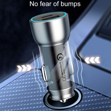 Load image into Gallery viewer, QIAKEY Vehicle Dual Port Fast Charging Charger One To Two Cigarette Lighter, TK518 Coffee, TK518 Blue, TK515 Coffee, TK515 Blue, TK519 Coffee