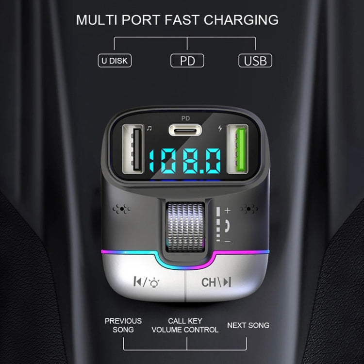 Car Bluetooth MP3 Player Fast Charging Charger, GZ01