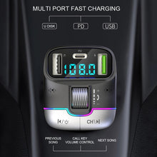Load image into Gallery viewer, Car Bluetooth MP3 Player Fast Charging Charger, GZ01