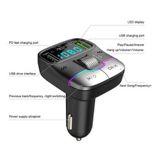 Load image into Gallery viewer, Car Bluetooth MP3 Player Fast Charging Charger, GZ01