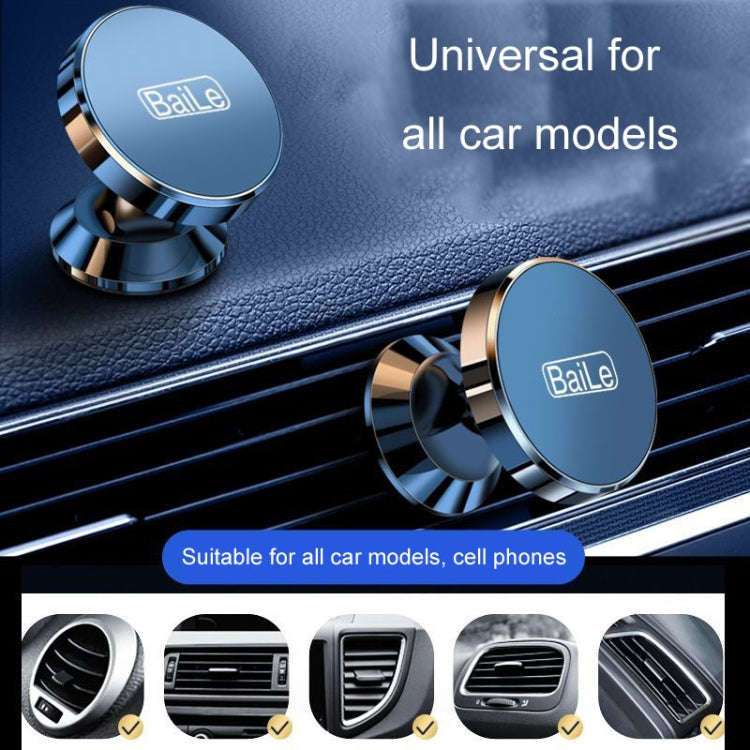 BaiLe Magnetic Car Phone Holder Universal Car Dashboard Fixed Navigation Bracket, Sticker Silver, Sticker Black, Buckle Silver, Buckle Black