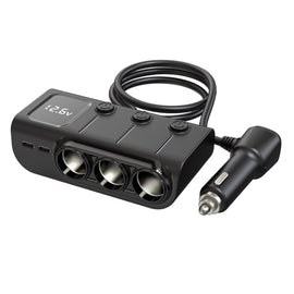120W Digital Display Cigarette Lighter Car Fast Charging Charger