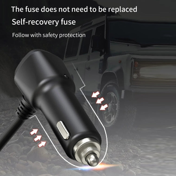 120W Digital Display Cigarette Lighter Car Fast Charging Charger