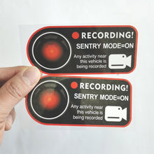 Load image into Gallery viewer, For Tesla Model 3/Y/S/X Sentry Mode Warning Sticker