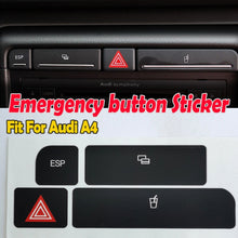 Load image into Gallery viewer, For Audi A4 Emergency/Double Flash Button Cup Holder Button Repair Sticker, Left-Hand Drive Only