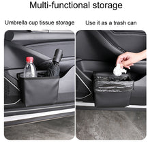 Load image into Gallery viewer, Car Folding Trash Can Multifunctional Seatback Hanging Storage Box