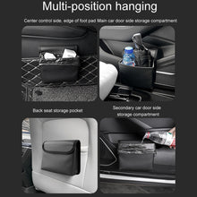 Load image into Gallery viewer, Car Folding Trash Can Multifunctional Seatback Hanging Storage Box