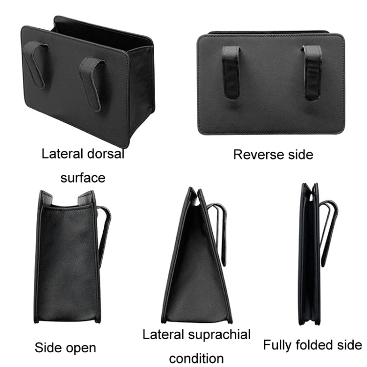 Car Folding Trash Can Multifunctional Seatback Hanging Storage Box