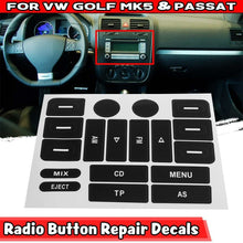 Load image into Gallery viewer, For Volkswagen Golf MK5/Passat RADIO Button Repair Sticker