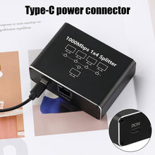 Load image into Gallery viewer, Gigabit Network Splitter Network Sharer RJ45 Network Cable Splitter, 1 To 3, 1 To 4