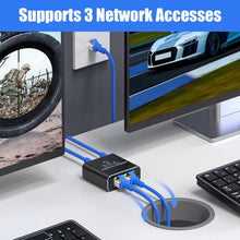 Load image into Gallery viewer, Gigabit Network Splitter Network Sharer RJ45 Network Cable Splitter, 1 To 3, 1 To 4
