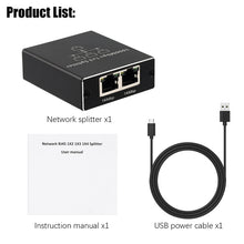 Load image into Gallery viewer, Gigabit Network Splitter Network Sharer RJ45 Network Cable Splitter, 1 To 3, 1 To 4