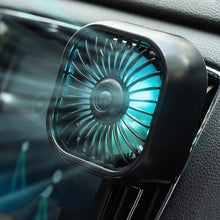 Load image into Gallery viewer, F11 Car USB Colorful Gradient Light Cooling Fan Automotive Interior, Black, Khaki