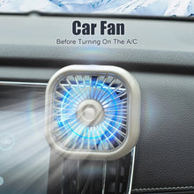 Load image into Gallery viewer, F11 Car USB Colorful Gradient Light Cooling Fan Automotive Interior, Black, Khaki
