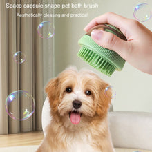 Load image into Gallery viewer, Pet Cleaning Supply Capsule Refillable Shower Gel Type Cats Dogs Bathing Massage Brush