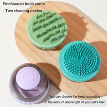 Load image into Gallery viewer, Pet Cleaning Supply Capsule Refillable Shower Gel Type Cats Dogs Bathing Massage Brush