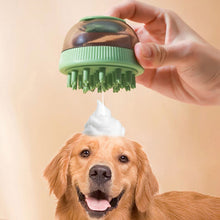 Load image into Gallery viewer, Pet Cleaning Supply Capsule Refillable Shower Gel Type Cats Dogs Bathing Massage Brush