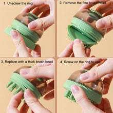 Load image into Gallery viewer, Pet Cleaning Supply Capsule Refillable Shower Gel Type Cats Dogs Bathing Massage Brush