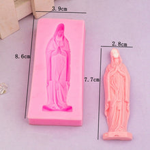 Load image into Gallery viewer, Virgin Mary Fondant Silicone Cake Molds DIY Chocolate Clay Mold Pastry Baking Tool