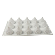 Load image into Gallery viewer, Swirl Mousse Cake Mold Chocolate Baking French Dessert Onion Shape Silicone Mold, GT-105 Single, GT-106 6 Cavity, GT-9 15 Cavity